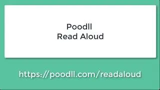 Quick Introduction to Poodll Read Aloud