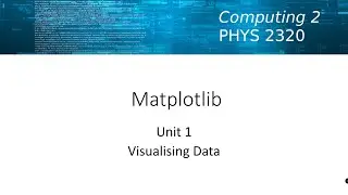 PHYS2320 Matplotlib Unit 1 Part 1