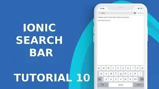 IONIC SEARCH BAR TUTORIAL 10