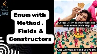 How to use enum constants with method ,fields and constructors in Java?