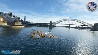 Hawker Sea Hawk - Quick Sydney Loop Joy Flight - Microsoft Flight Simulator