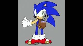 SonicTober Day 1: Backpack (Speedpaint) #sonicthehedgehog