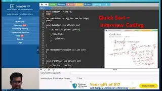 C Coding interview ||Embedded C || Quick Sort || Data Structure