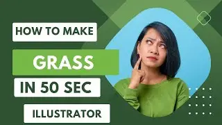 Make grass in adobe illustrator || misbah graphics