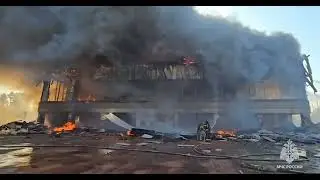 Пожар в здании музыкального театра Хабаровска