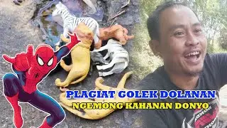 GOLEK DOLANAN | Mencari Mainan di Sungai Dapat Hewan Lucu Singa Harimau Jerapah Truck Mobil Tayo