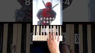 Bye Bye Bye Nsync Deadpool and Wolverine Piano Tutorial 