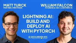 Build and Deploy AI with Pytorch | Lightning AI Founder & CEO, William Falcon