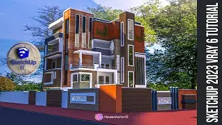 SKETCHUP IT | V-Ray 6 Sketchup 2023 Exterior | Realistic Render Settings |  |#animated #vray