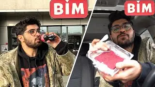 24 SAAT BOYUNCA SADECE BİM YEMEKLERİNİ YEDİM! 🍗🍽