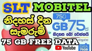 Mobitel Independence Day offer | SLT-MOBITEL Gifts Customers 75GB YouTube Data | Mobitel Free Data