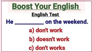 English Grammar Test ✍️ Boost Your English📖.