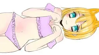 How to Draw Anime Neko Girl- Ibispaint Speed Painting