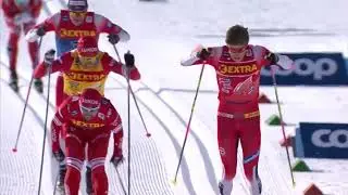 Лыжные гонки на первом!