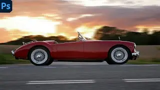 Create Speed Effect on a Stationary Car in Photoshop