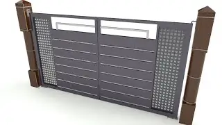 AutoCAD 3D Modeling Practice - Beautiful Iron Gate (House Entrance) Design - QasimCAD