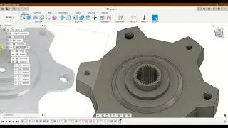 auto engine spare part CAD design in Fusion 360