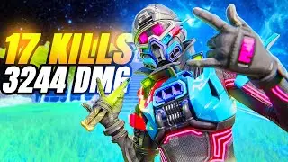Octane 17 Kills 3,244 Damage Gameplay - Apex Legends