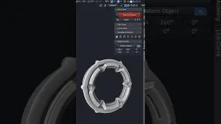 One flat piece, but how many possibilities the Link Curve opens up. #shorts #blender #3dmodeling