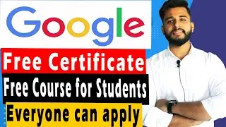 👩‍💻 Google Free Certification Courses | Free Courses Online With Certificates 2021