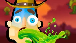 COWBOY EATING A VERY STINKY BURGER — Sandwich Runner: Gameplay