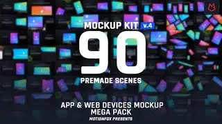Web & App Promo Device Mockup Pack v4   | After Effects template