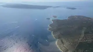 Хорватия вид с высоты. Аэропорт города Сплит./Croatia .Split’s airport.