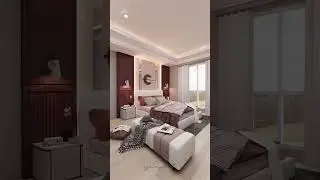 Dekorasi kamar minimalis untuk pasutri yang bikin istri senang #desainkamar #bedroomdesign #shorts