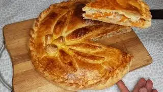 Это просто бомба.!!!Пирог с мясом и тыквой!!!!Домашний!!!