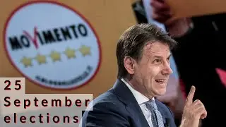 Giuseppe Conte's 5 Star Movement or Movimento 5 Stelle at the #25septemberelections