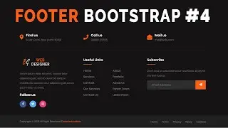Responsive Footer Bootstrap 4 | Bootstrap 4 Footer Design | Footer In Bootstrap 4 | Code4Education