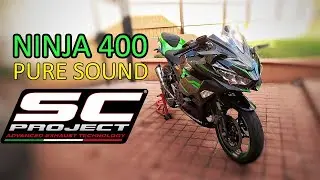Ninja 400 SC Project exhaust PURE SOUND | SUNSET RIDE