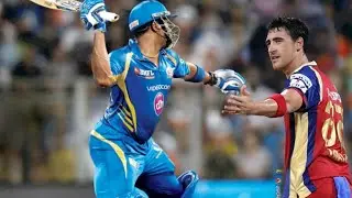 Pollard vs Starc IPL Fight Video | Kieron Pollard And Mitchell Starc IPL 2014 Controvery |