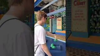He Couldn’t Stop Winning at this Carnival Game… 