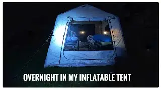 Overnight in my inflatable tent