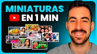 Cómo crear Miniaturas para Youtube en 1 minuto ✅ 2025
