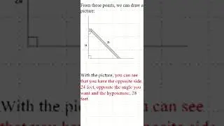 Solving the case study using trigonometric ratios Q1