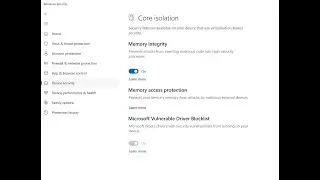 How to enable and disable memory integrity in Windows 11
