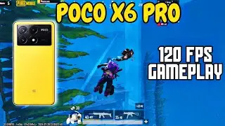 POCO X6 PRO 120 FPS PUBG GAMEPLAY 🔥 PUBG MOBILE