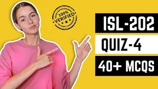 ISL202 QUIZ 4 SOLUTION 2023 || ISL202 QUIZ 4 SOLUTION FALL 2023 || ISL202 QUIZ 4