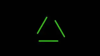 Triangle Loading Animation Loop  Minimal Motion Graphics Element  Black Background