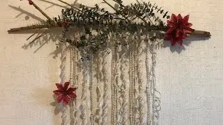 Paso a Paso Cortina de Macramé // Navideño // tapiz de macramé DIY