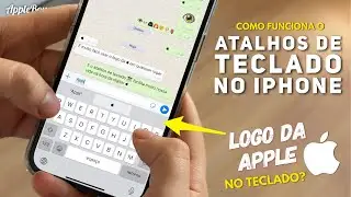 Como usar Atalhos de Teclado no iPhone e adicionar o logo da Apple 👉  👈 ??