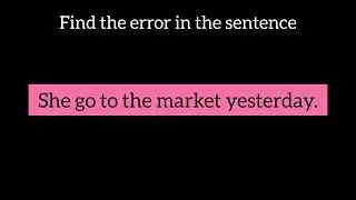 Find the error in the sentence