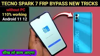 tecno spark 7 frp bypass | tecno spark 7 frp bypass android 11,12 | tecno Spark 7 hard reset | frp