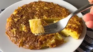 Do you have 3 potatoes and 4 eggs?! / Mother-in-law taught / Omelet with potatoes