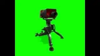 Green Screen: Sentry Gun (stock footage)