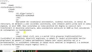 HTML - Competențe digitale 2022, Ziua 3