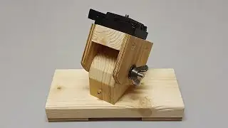 Camera Pan Tilt Head made from wood