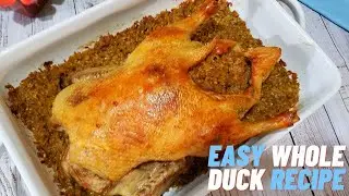 How To Roasted Crispy Duck احلى بط بالفريك بطعم حكاية -Oven Roasted Whole Duck 